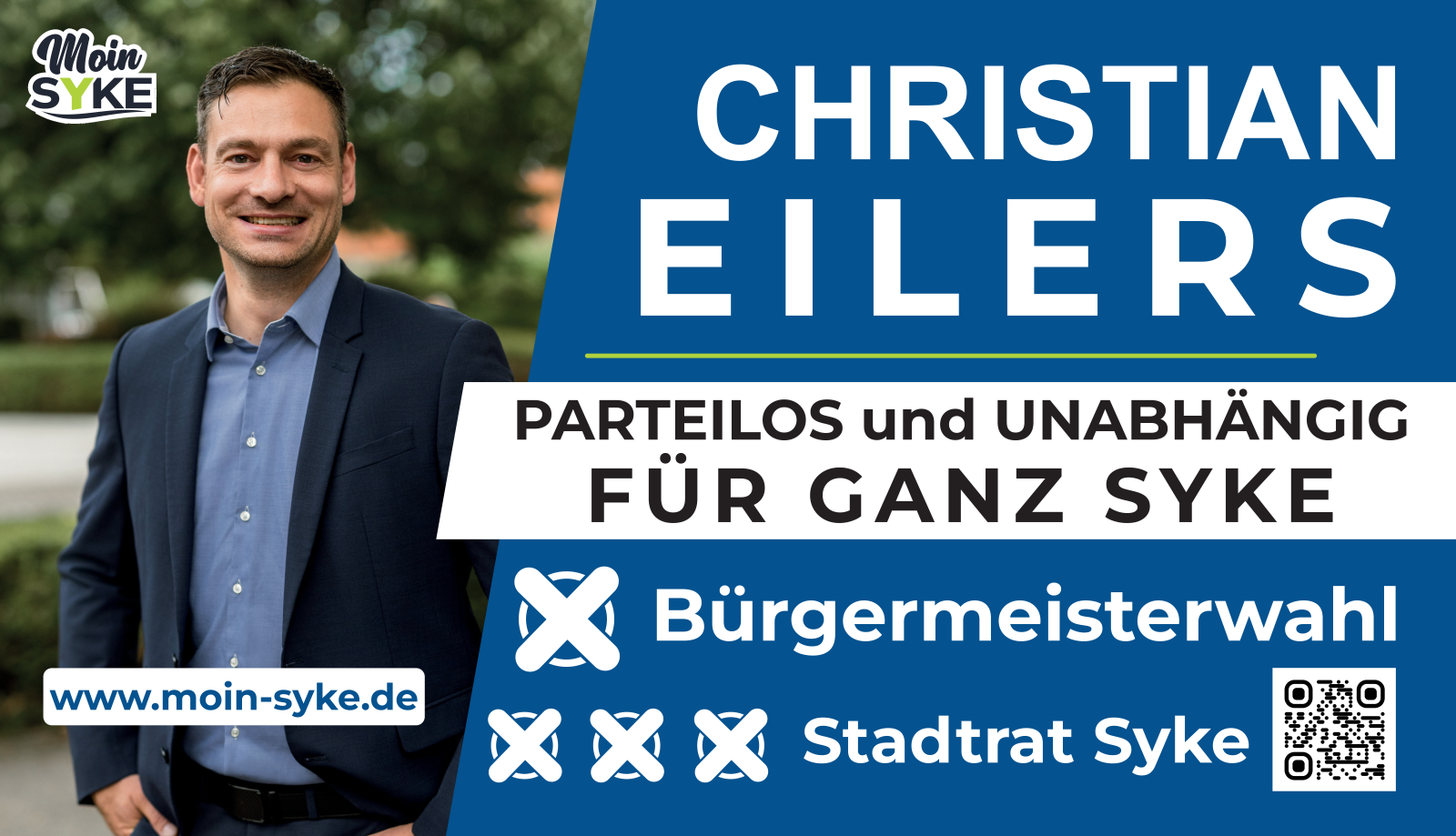 Christian Eilers - parteiloser Bürgermeisterkandidat für Syke